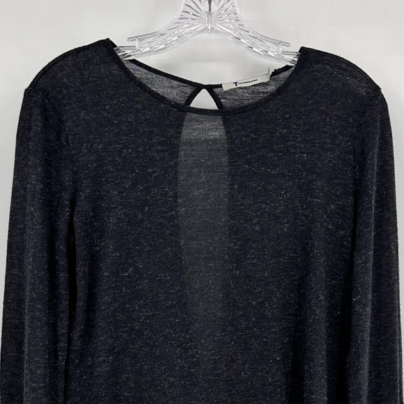 T by Alexander Wang Shirt Top Open Back Black Size XS - Picture 2 of 7
